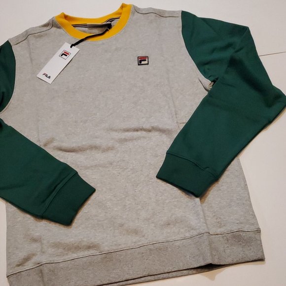 NWT Fila Men's Gray Adezero Crewneck Pullover Sweatshirt Medium New With Tags - Picture 7 of 9